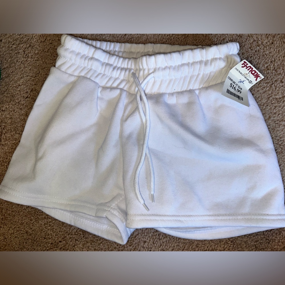 NEW WITH TAGS white soft shorts